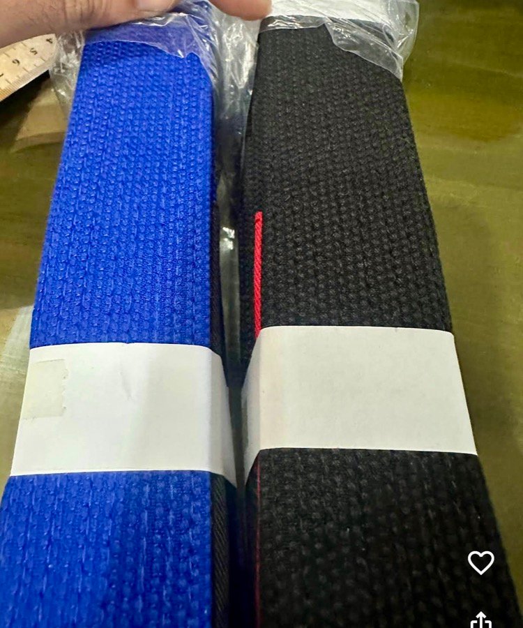 Custom competition BJJ belts manufactured by Special Sporting